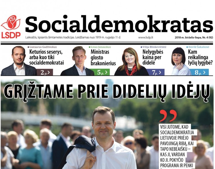 Jau galima skaityti naują „Socialdemokratą“